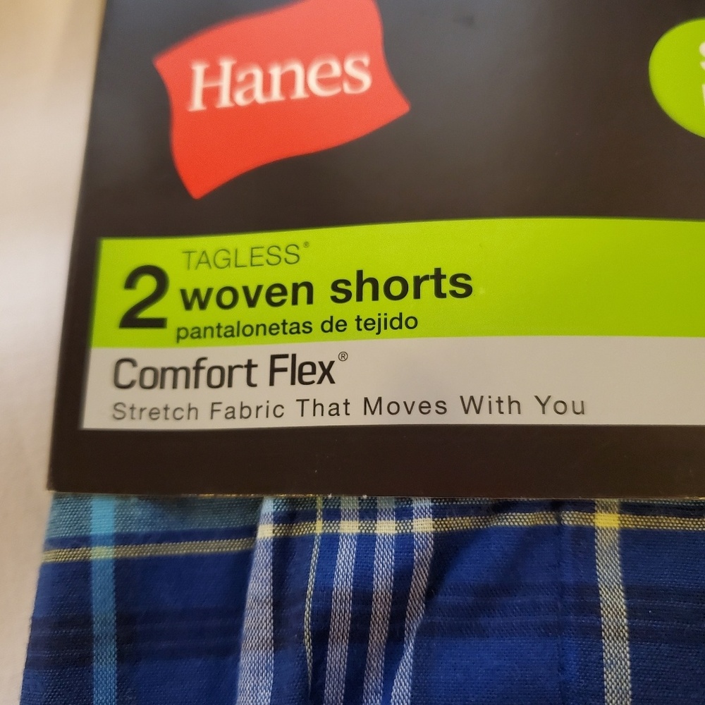 Hanes Tagless woven shorts 2pack